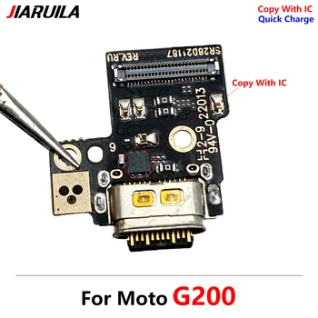 10 Шт. USB зарядное устройство Разъем для порта зарядки Плата гибкого кабеля для Moto G200 разъем для док-станции микрофон Изображение 2