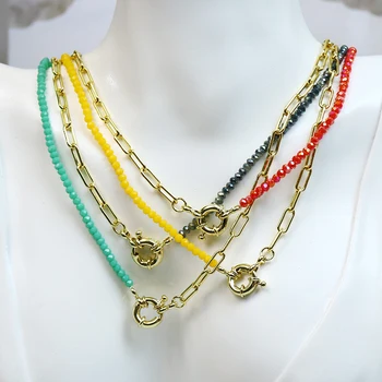 5 Шт. Элегантное ожерелье из бисера, ожерелье ручной работы, модное ювелирное ожерелье, ювелирный подарок 52539