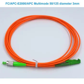 FC/APC-E2000/APC Multimode 50/125 диаметр 3 мм, 3,5 м 7,5 м многомодовая волоконная перемычка с сердечником FC к волоконному патч-корду E2000 Single Fiber