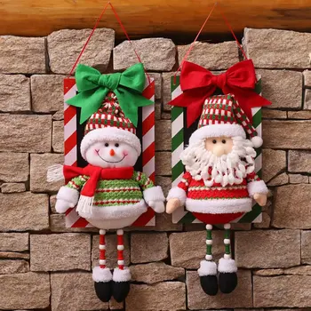 Милый Милый Санта Клаус, Снеговик, подвесной кулон, украшения для рождественской елки, Рождественские украшения, принадлежности для супермаркета, магазина Изображение 2