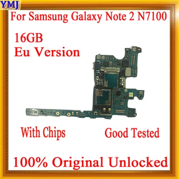 с системой Android для материнской платы Samsung Galaxy Note 2 N7100, оригинальная разблокировка 16 гб для материнской платы Note 2 N7100, Логические платы