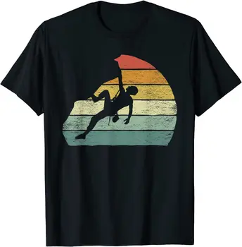 Футболка для боулдеринга и скалолазания в стиле ретро, подарки для альпинистов, винтажная футболка